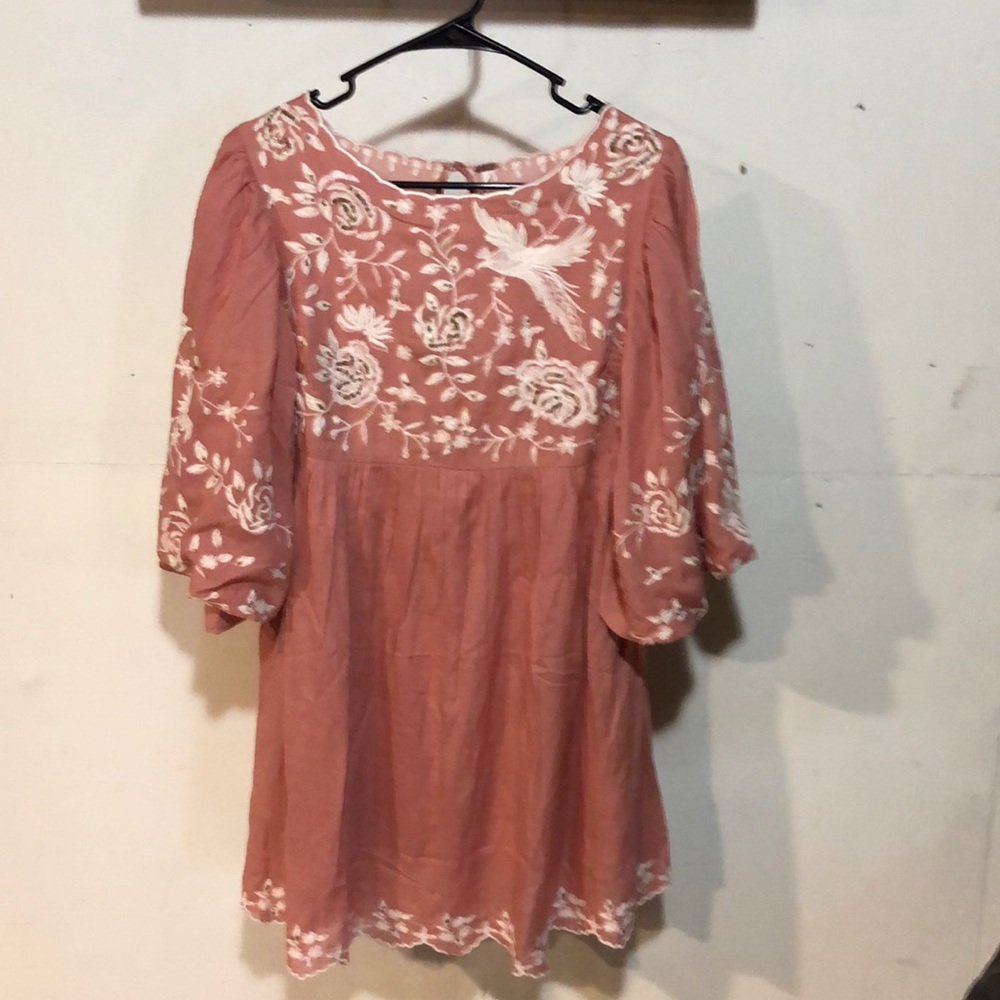 Free people dress peach size 0